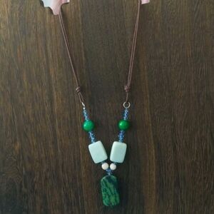 Ruby Zoisite necklace